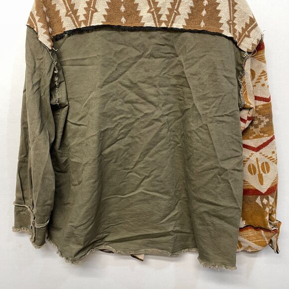 Davi & Dani Women Western Button Snap Shirt Jacket Size Medium Aztec M285 -8 - Picture 13 of 15